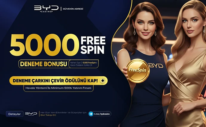 Bydcasino 5000 Freespin Deneme Bonusu